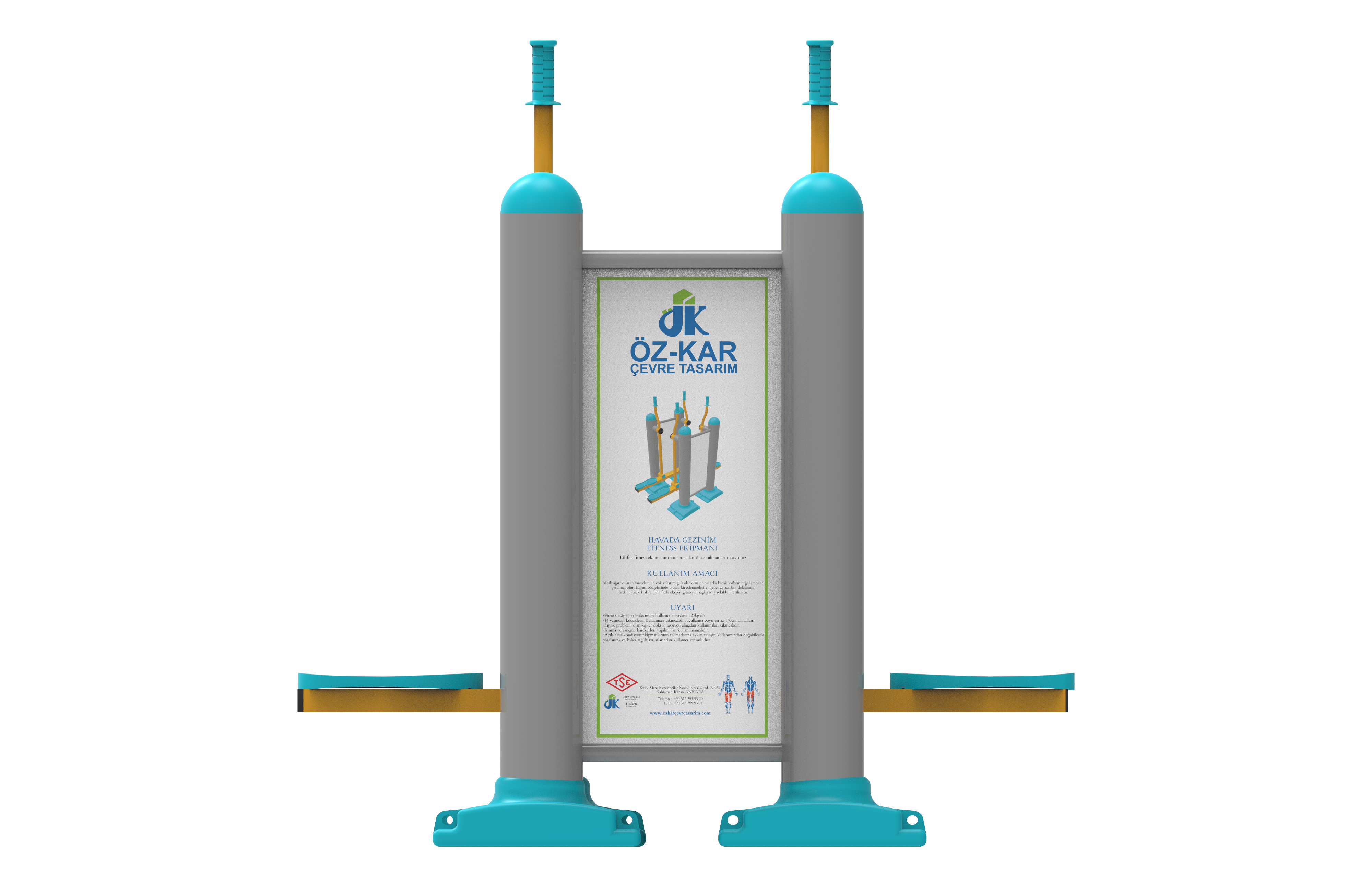 Havada Ciftli Gezinim Aleti PF-205 | Dış Mekan Spor Aletleri | Erse Kent Mobilyaları